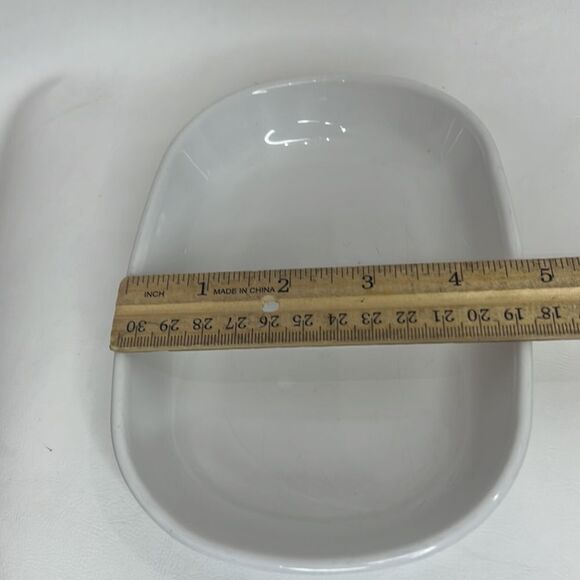 Corning Ware Sidekick 4 1/2 X 6 3/4 Inches 10 Oz Each Oven Microwave Set 2 White - Picture 7 of 9